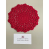 Napperon rouge étoile en crochet , de Zahlé - Liban, Aamali