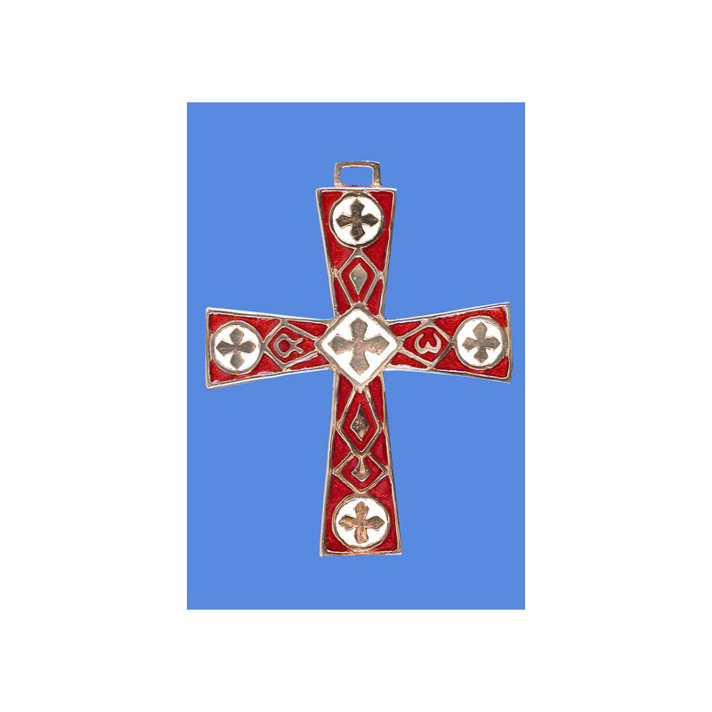 Croix bronze Alpha Omega rouge, Etablissement Partant