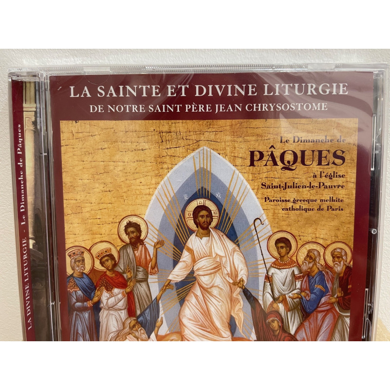 CD La Sainte et Divine Liturgie de PAQUES, Paroisse St Julien le Pauvre  - En langue arabe - Livret en français et en arabe