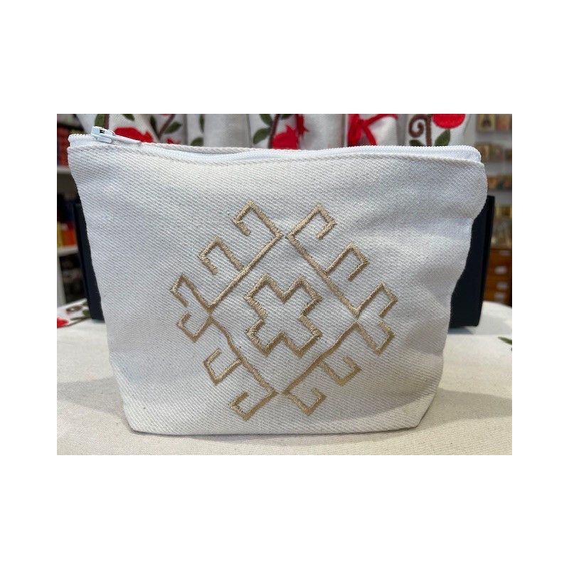 Trousse brodée motif ancien, Atelier TARAZ, Arménie