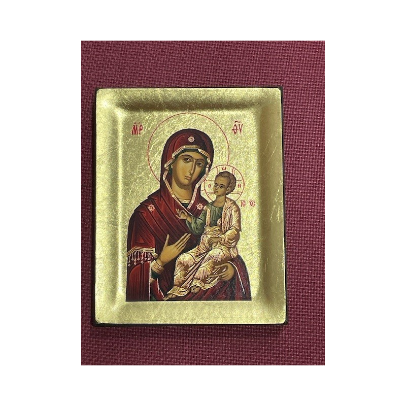 Icône Vierge à l'enfant Hodigitria, 10cm x 12.5 cm, Partant