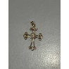 Pendentif croix Chaldéenne en plaqué or, 2 cm