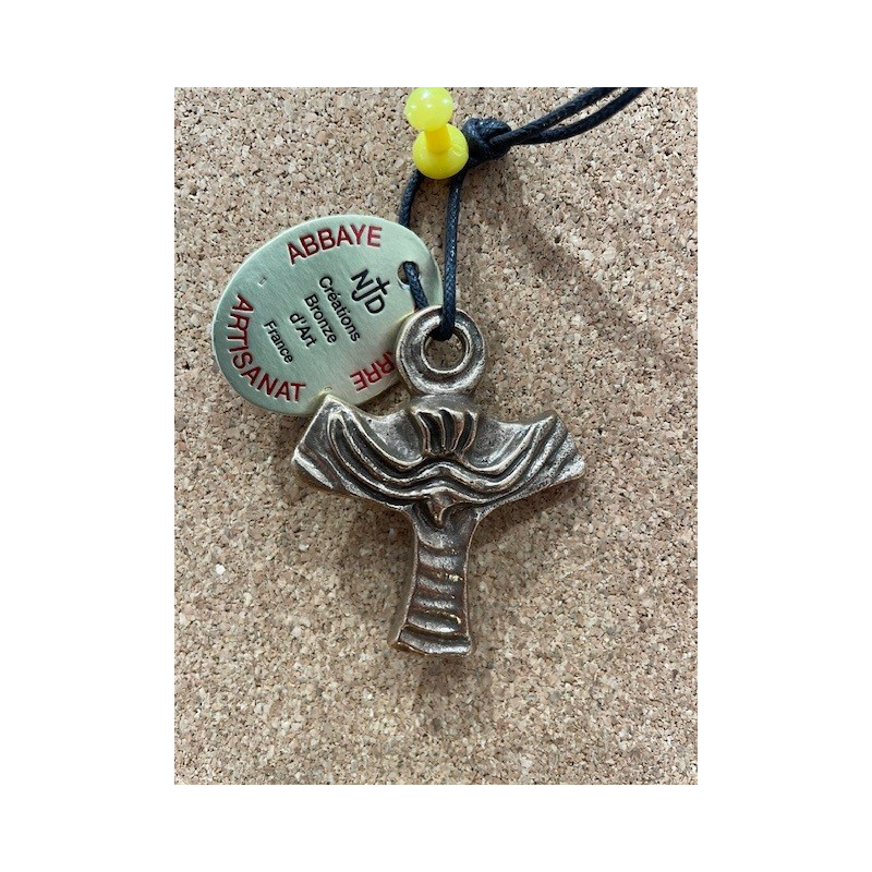 Croix de confirmation, bronze d'art, Abbaye Bénédictine de Notre-Dame de Jouarre