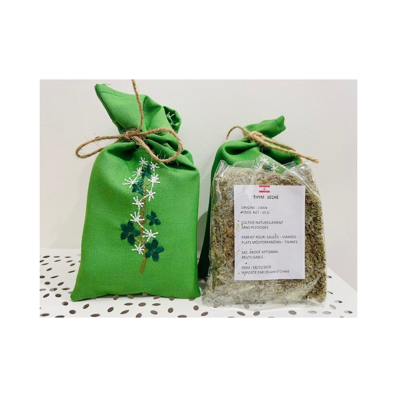 Sachet de Zaatar brodé à la main, Zahlé, Liban