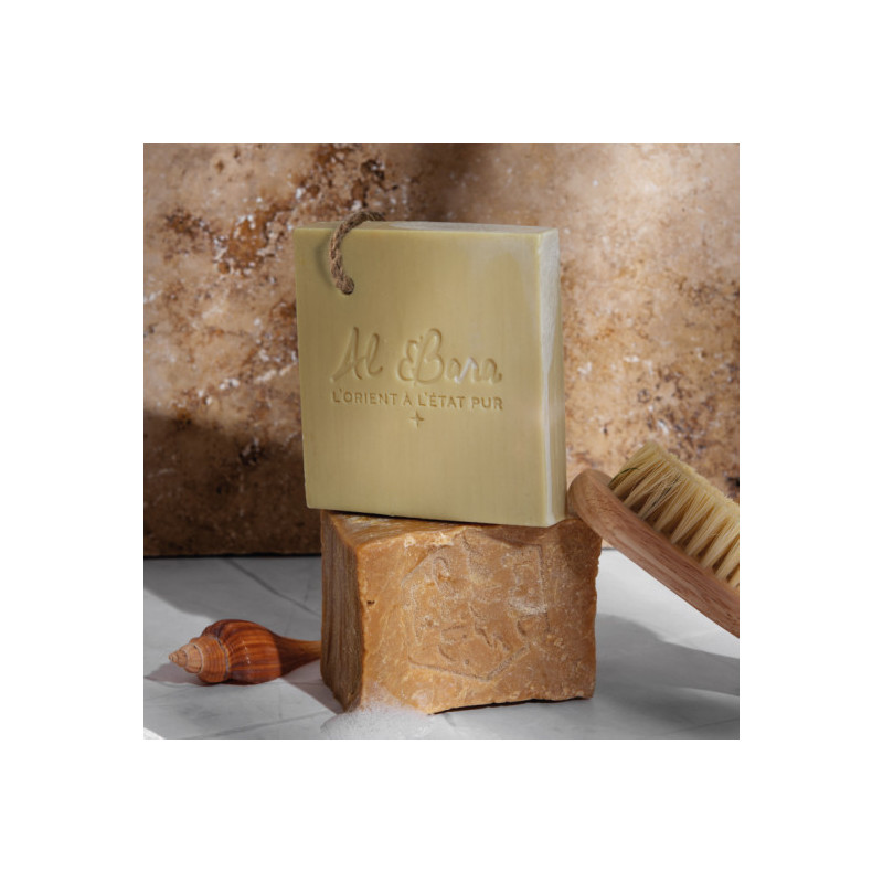 Savon d'Alep pur olive au cordon, 150g, fabriqué en Syrie, Al Bara